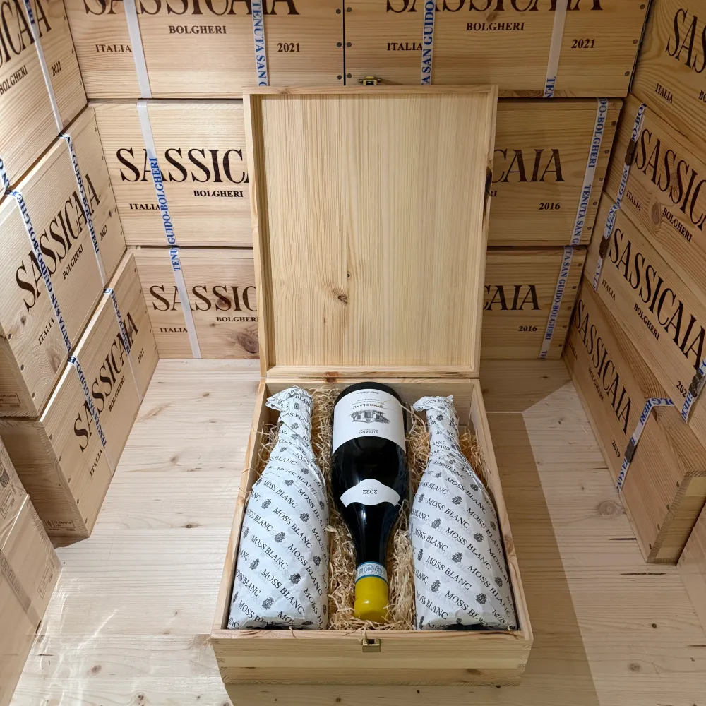 Moss Blanc 2022 Santa Barbara Verdicchio dei Castelli di Jesi DOC Classico Superiore - Cassa Legno 3 Bottiglie