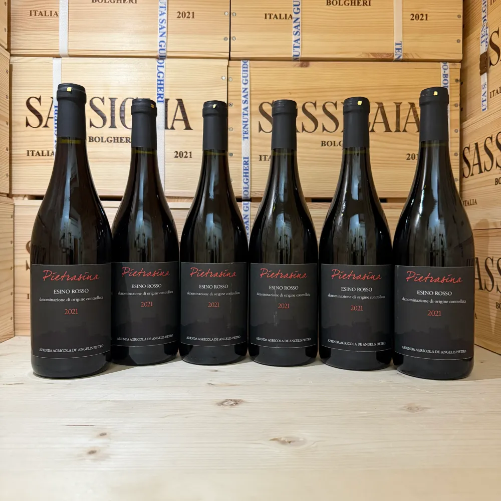 Pietrasina 2021 Esino Rosso DOC Azienda Agricola De Angelis - 6 Bottiglie
