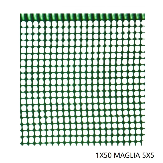 RETE MINI QUADRA 1X50 MAGLIA 5X5 VERDE