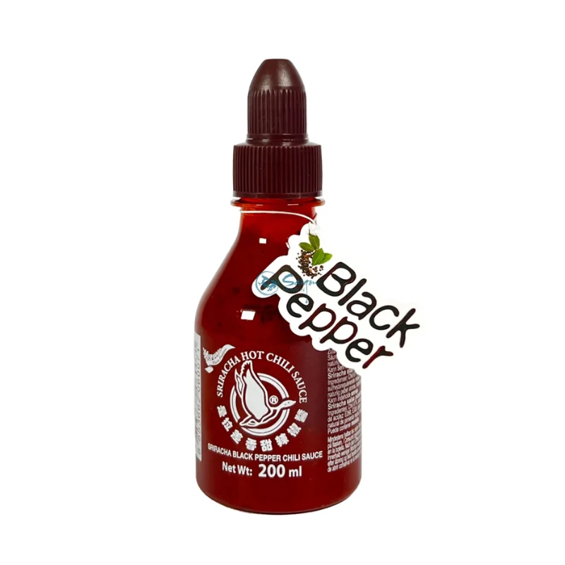 Salsa Sriracha al pepe nero - FLYING GOOSE - 200ml