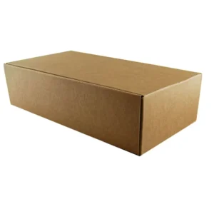 Scatola per due bottiglie stesa - misura 34x18,5x9cm serie natural