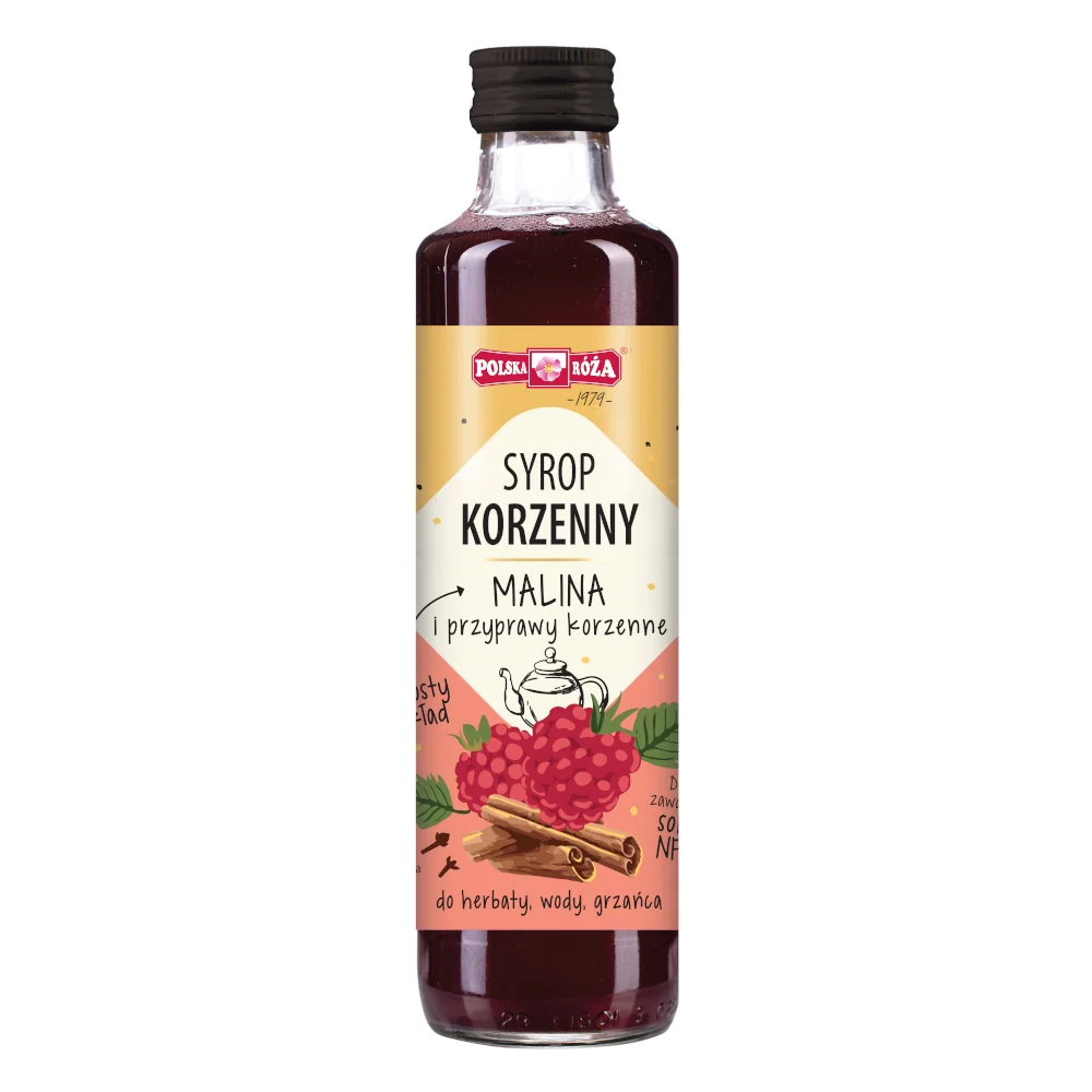 Sciroppo piccante di lamponi e spezie 250ml POLSKA RÓŻ