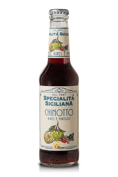 Specialità Siciliana Chinotto Ribes e Mirtilli - 24 Bottiglie - Bibite Bona