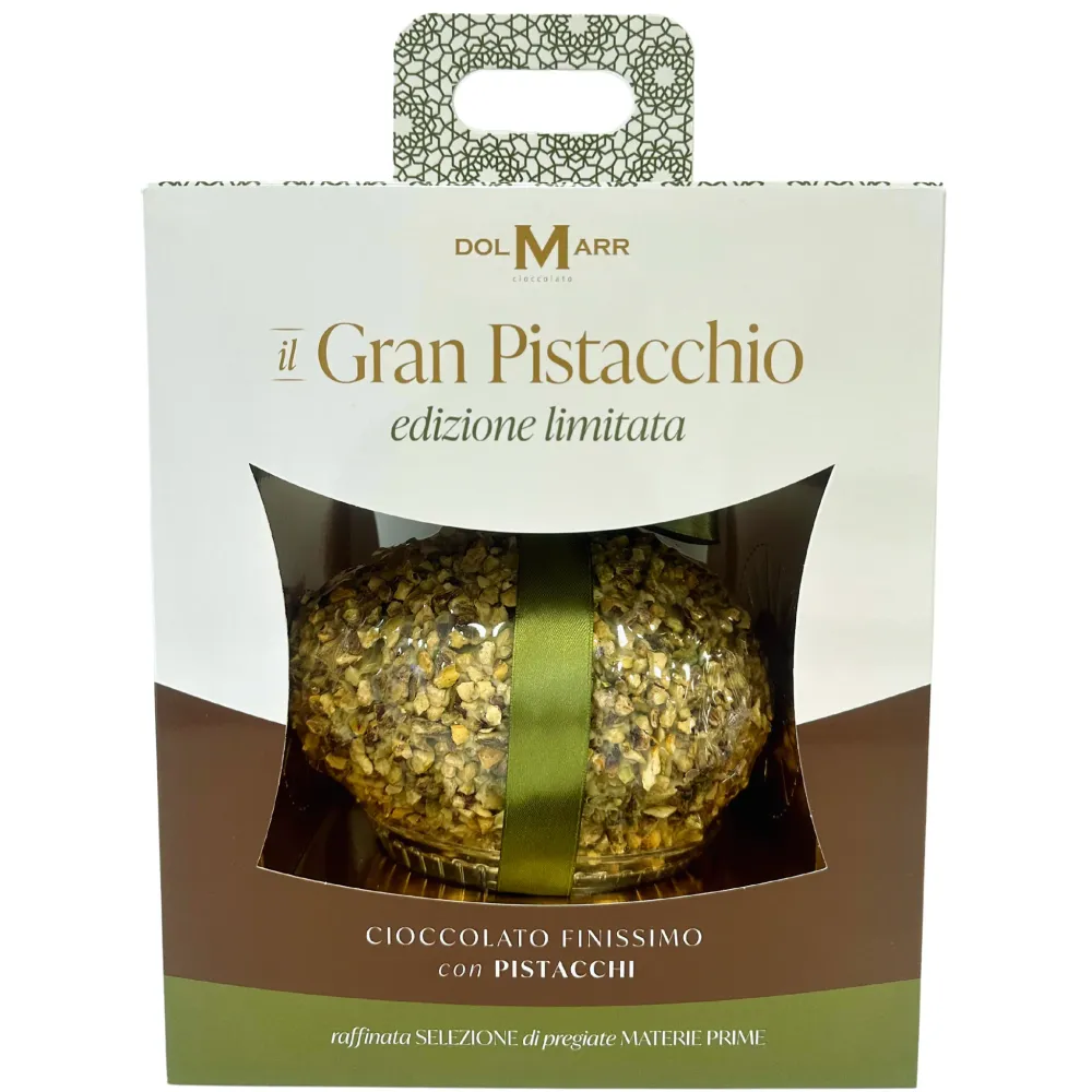 Uovo di Pasqua Gran Pistacchio Gourmet Dolmarr Cioccolato 480g