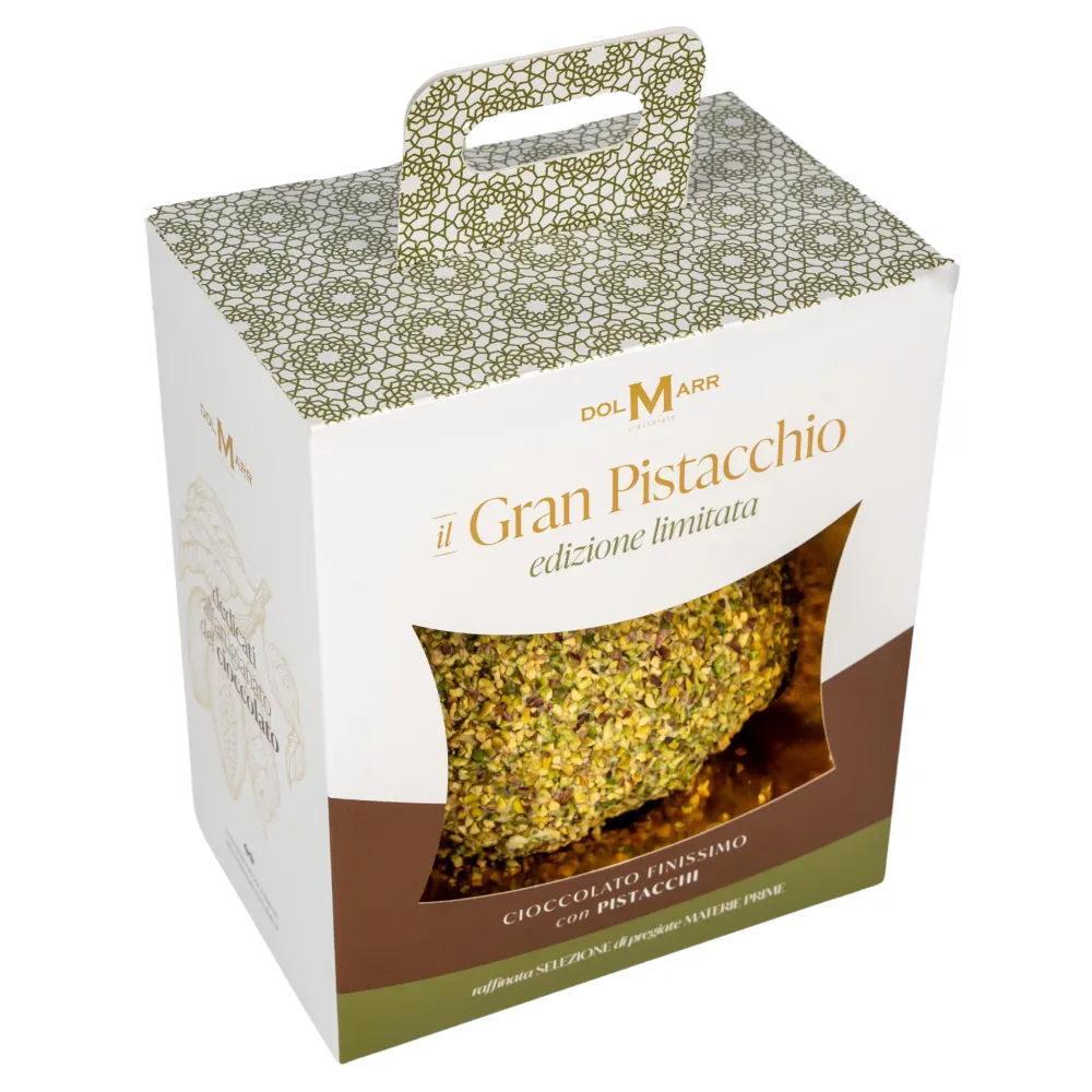 Uovo di Pasqua Gran Pistacchio Gourmet Dolmarr Cioccolato 480g
