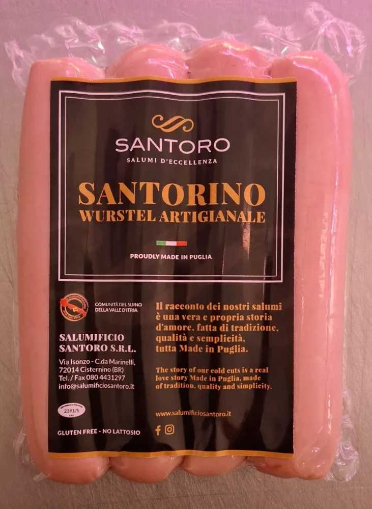 Wurstel Artigianali Santorini – Il Salume Cotto Gourmet