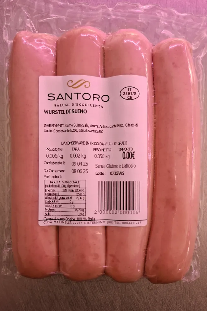 Wurstel Artigianali Santorini – Il Salume Cotto Gourmet