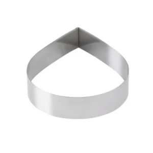 Anello da dessert/torta Schneider "goccia" 160 mm acciaio inossidabile altezza 5 cm 155330