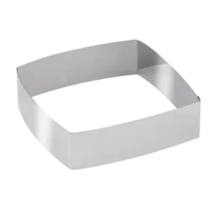 Anello per torta Schneider "quadrato" curvo 16 cm acciaio inossidabile elevato 5 cm 155351