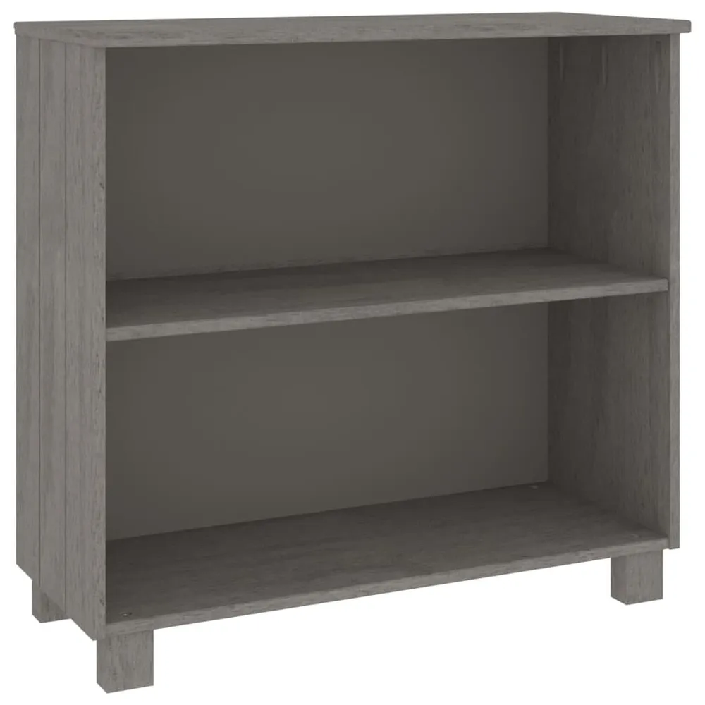 Credenza HAMAR Grigio Trasparente 85x35x80 cm Legno Massello di Pino