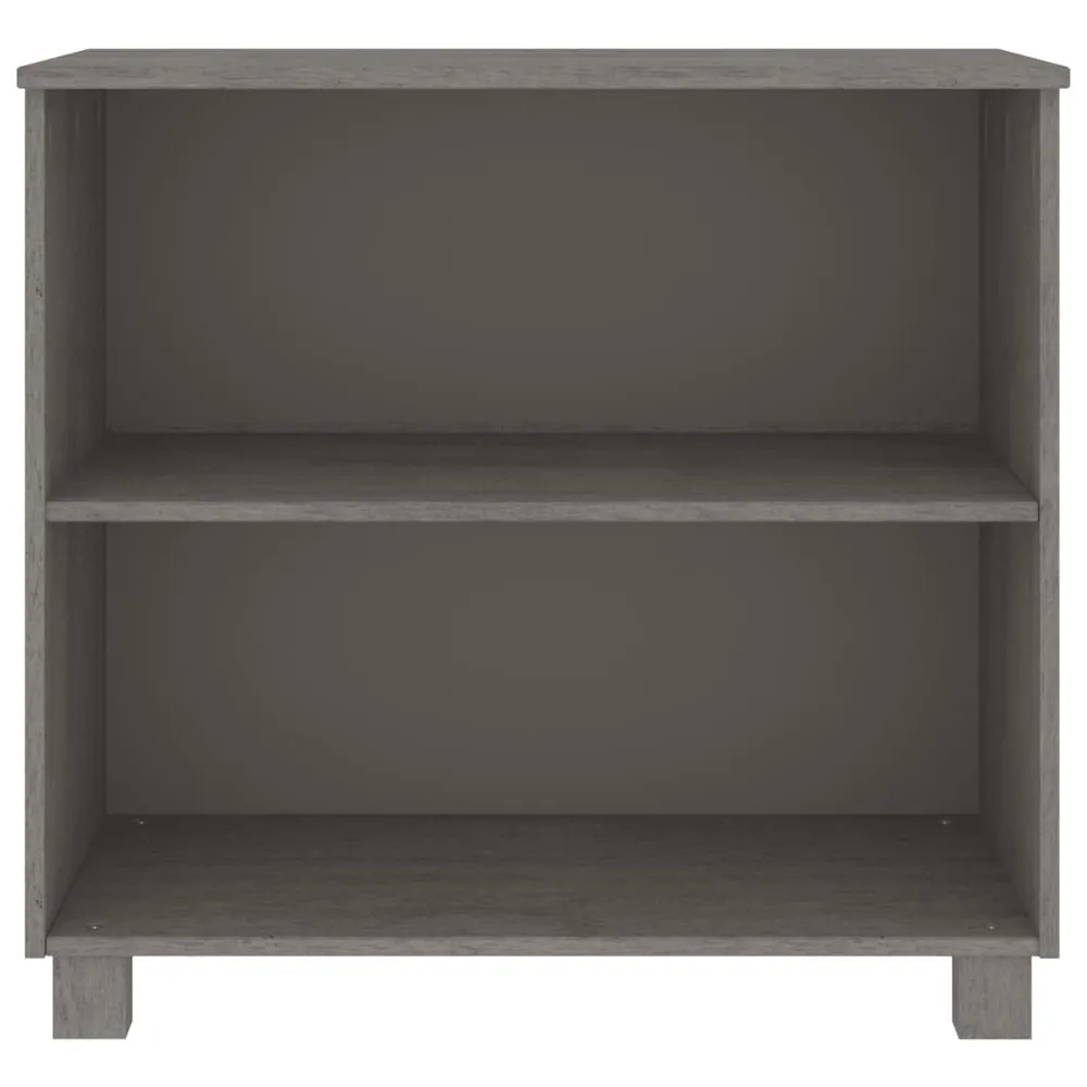 Credenza HAMAR Grigio Trasparente 85x35x80 cm Legno Massello di Pino