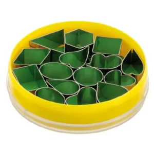 Set di stampini per biscotti decorati Schneider "Forme miste" 2 15 pezzi altezza: 20 mm acciaio inossida...