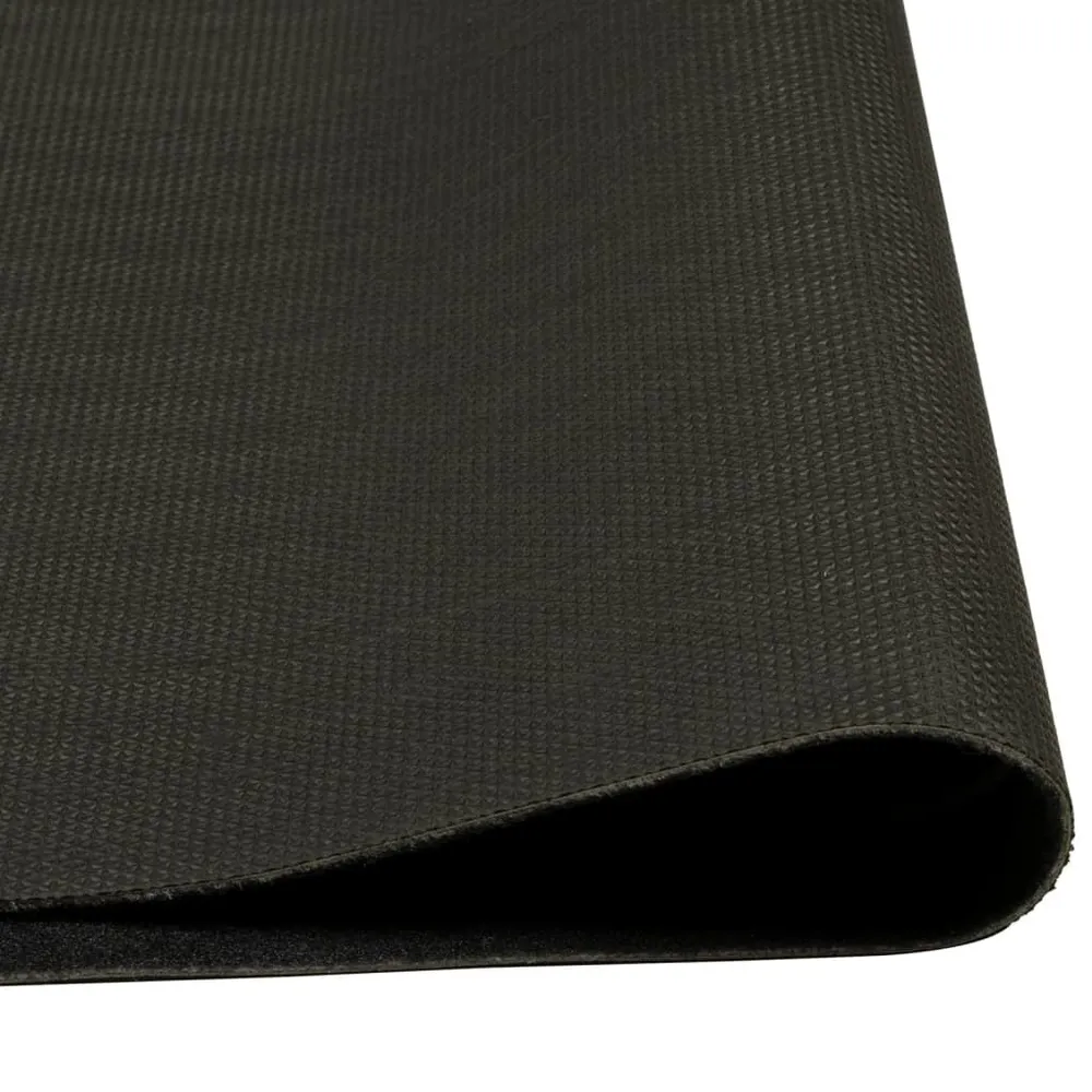 Tappeto da Cucina Lavabile Nero Tazza 45x150 cm Velluto