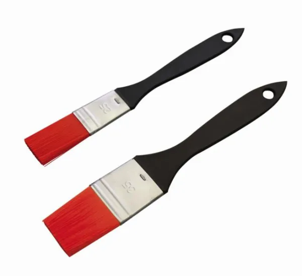 Pennello da panettiere Schneider con rivestimento poliammide rosso 35 mm manico plastica nera con foro 200286
