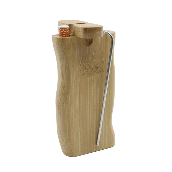 4" Bamboo Wood Dugout w/ Metallo Bat and Poking Tool