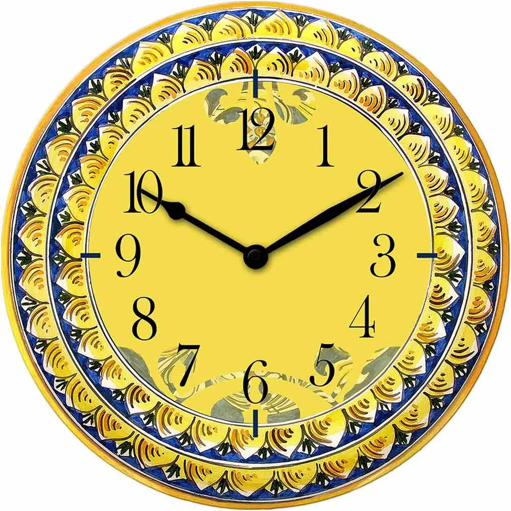 Orologio da Cucina Moderno Maiolica Siciliana - Modello Élite