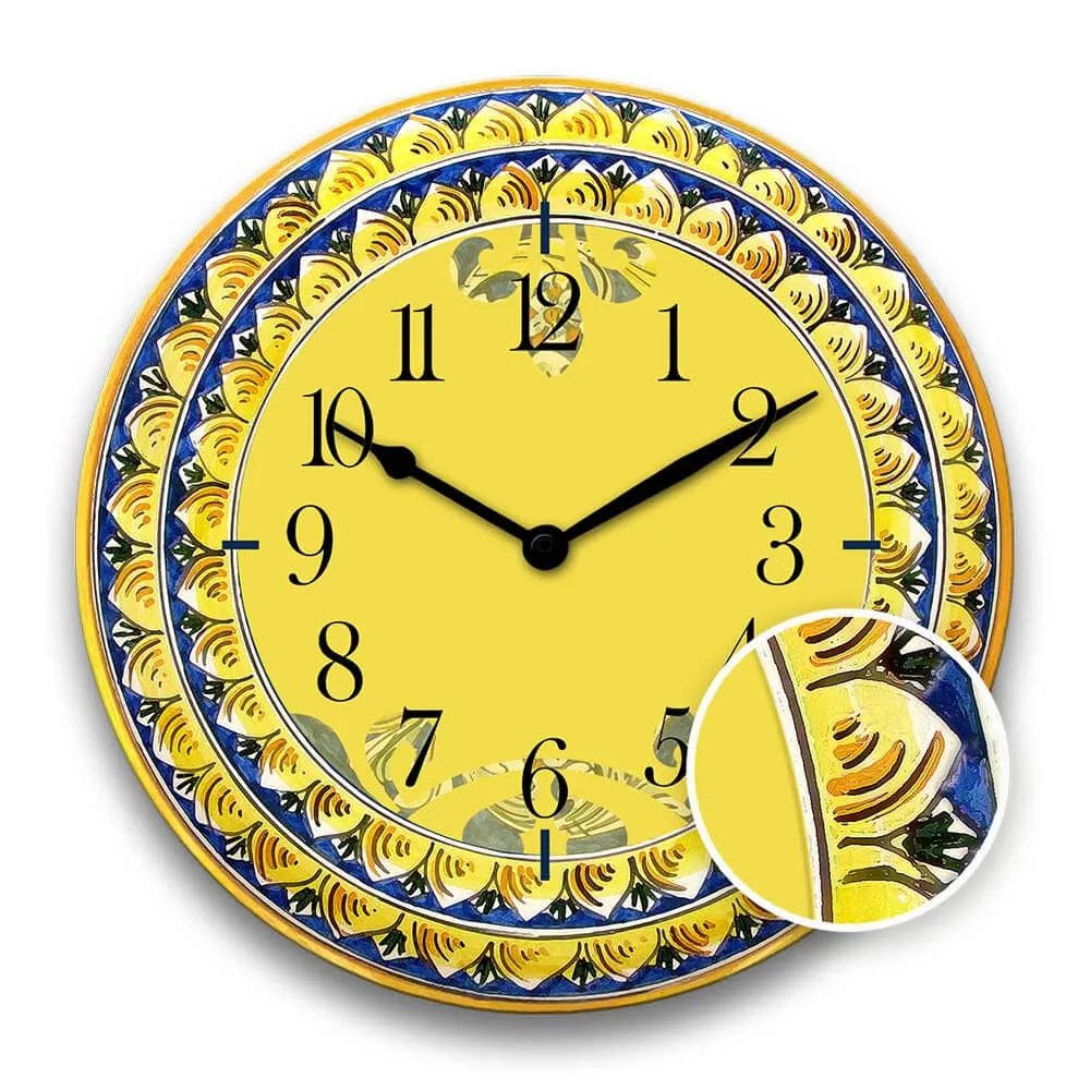 Orologio da Cucina Moderno Maiolica Siciliana - Modello Élite