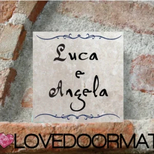 Formella Personalizzata – Graphì – LOVEDOORMAT Marmo 100% Naturale