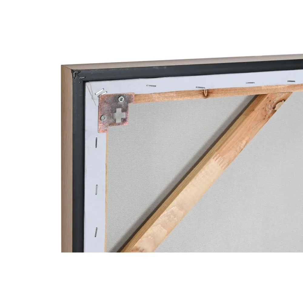 Quadro Home ESPRIT Verde Grigio Astratto Città 90 x 3,5 x 120 cm (2 Unità)