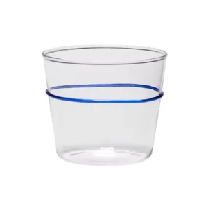 Bicchiere da acqua vetro blu Orbit Hübsch - 8cm