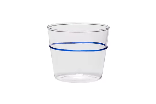 Bicchiere da acqua vetro blu Orbit Hübsch - 8cm