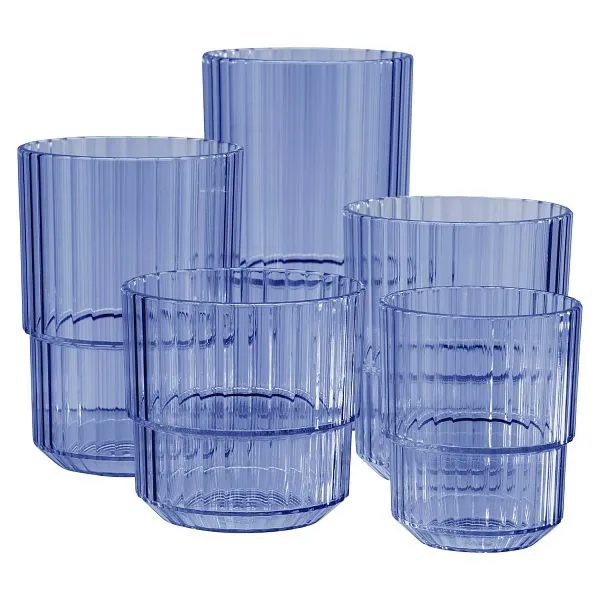 Bicchiere APS -LINEA- Ø 85 x 8 cm Tritan 220 ml colore: azzurro conf. da 48 10586