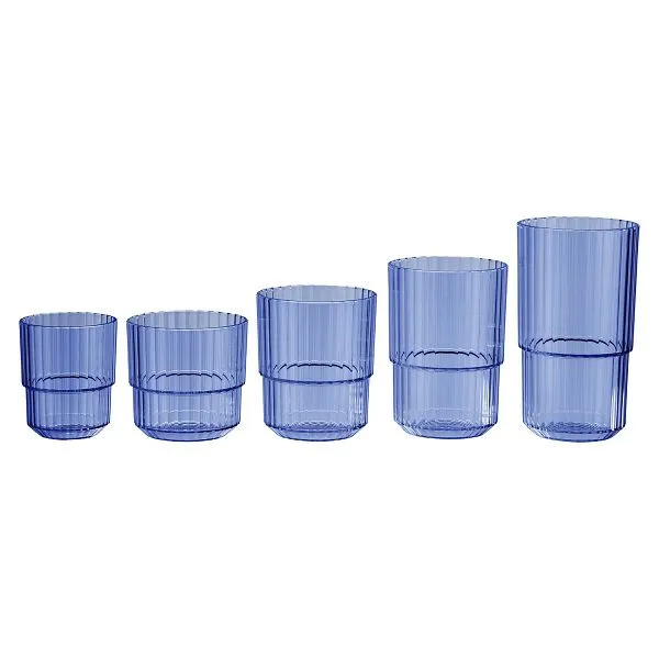 Bicchiere APS -LINEA- Ø 85 x 8 cm Tritan 220 ml colore: azzurro conf. da 48 10586