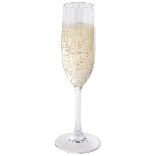 Bicchieri da champagne APS plastica Tritan trasparente Ø 5 cm altezza: 23 cm 190 ml conf. da 12 pezzi 10540