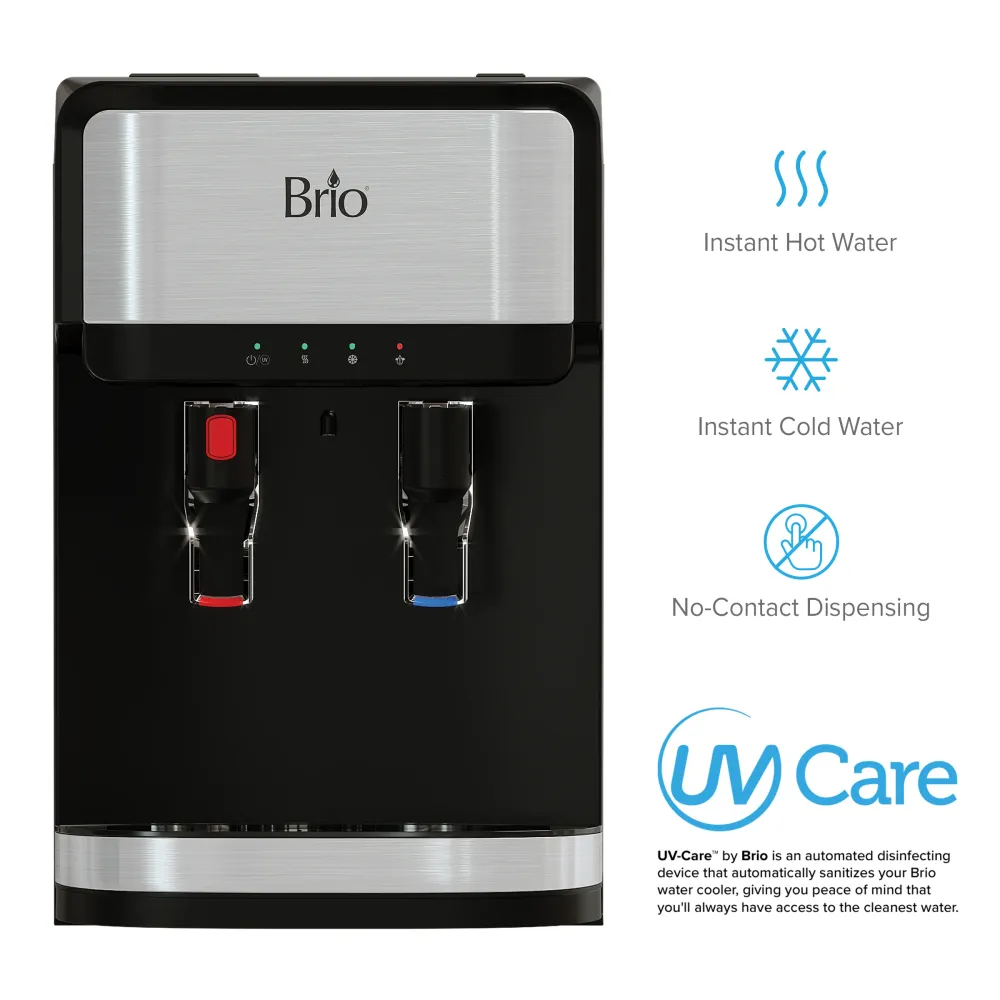 Brio 300 Series 3-Stage Stainless acciaio Bottleless Countertop Water Cooler