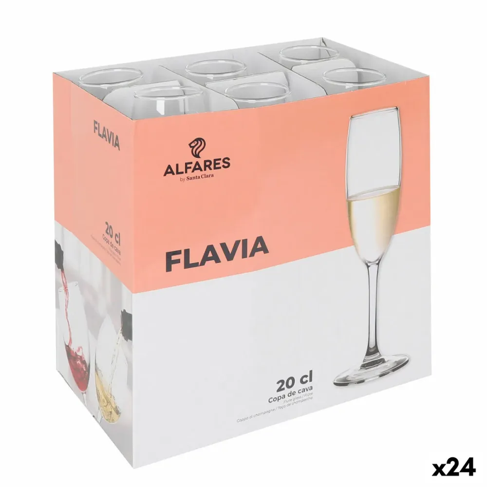 Calice da champagne Alfares Flavia 200 ml (24 Unità)