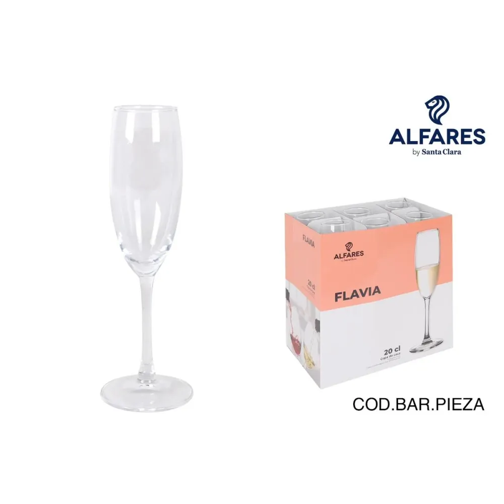 Calice da champagne Alfares Flavia 200 ml (24 Unità)