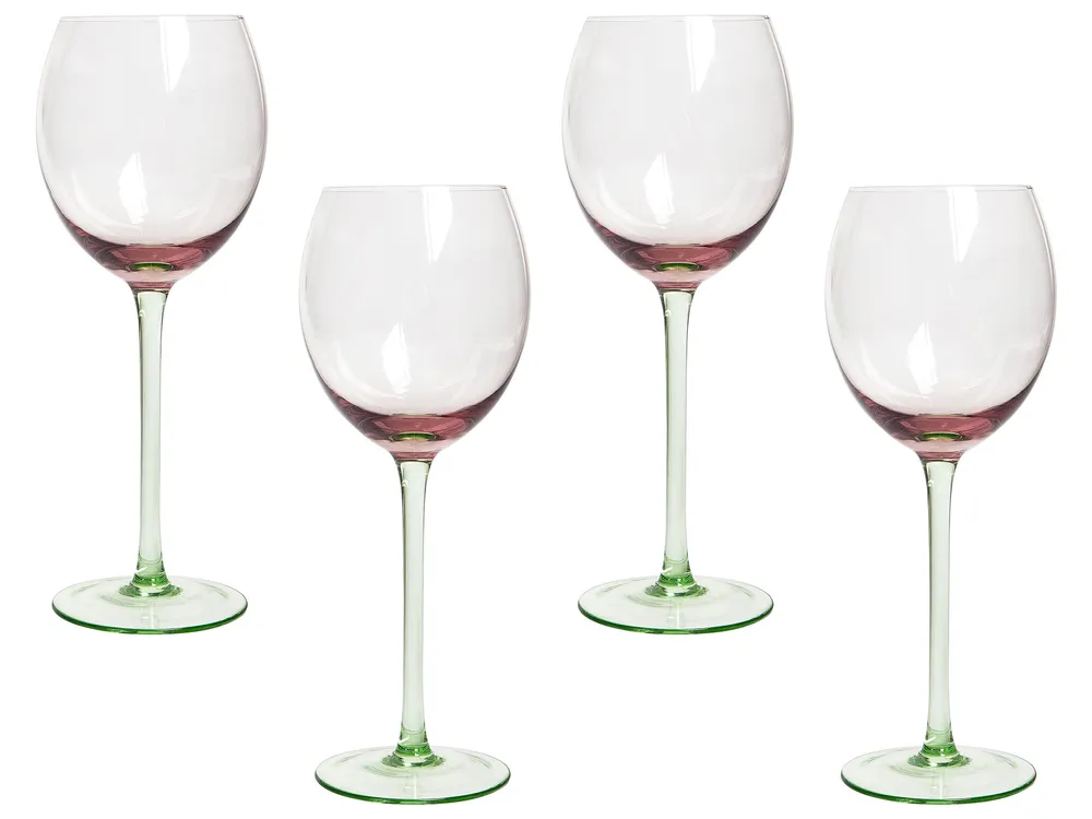 Calici da vino DIOPSIDE Set di 4 Rosa