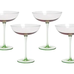Coppe Martini DIOPSIDE Set di 4 Rosa