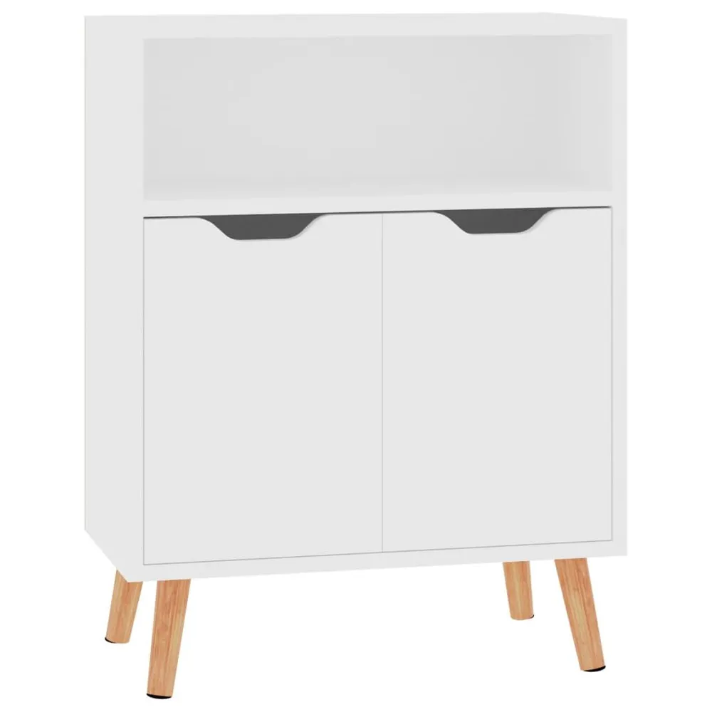 Credenza Bianca 60x30x72 cm Legno Multistrato