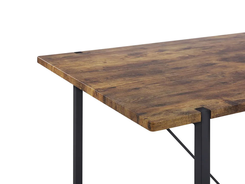 Dining Table 160 x 80 cm Dark Wood Nero puro SARITAS
