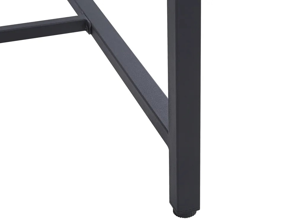 Dining Table 160 x 80 cm Dark Wood Nero puro SARITAS