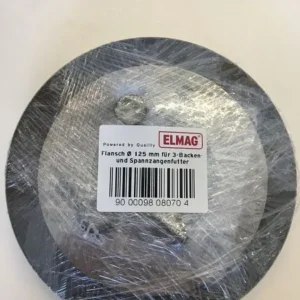 Flangia ELMAG Ø 125 mm per mandrini 3 griffe e pinza per Superturn 550/125 e 700/140 9808070
