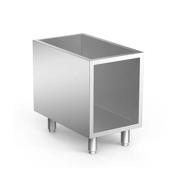 Gastro-Inox 700 "High Performance" mobile base aperto acciaio inox per dispositivo induzione 40 cm 170.253