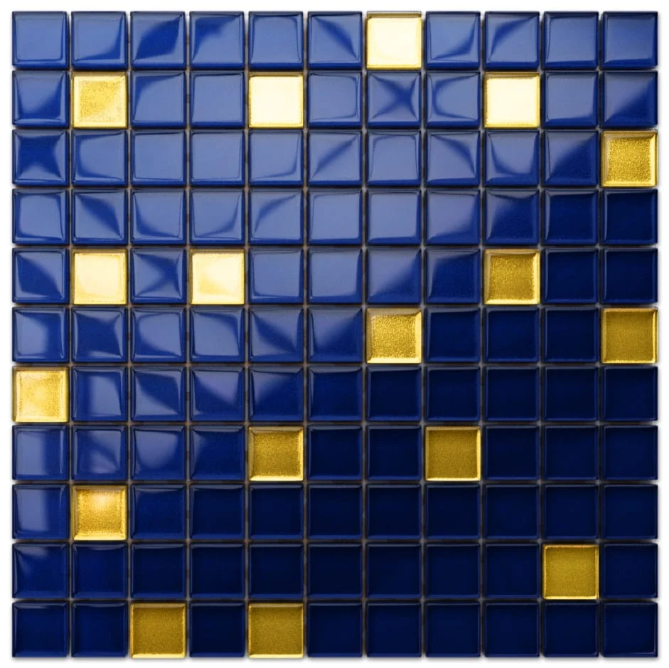 Glass mosaic on maglia bathroom or kitchen 30 cm x 30 cm - Starry sky