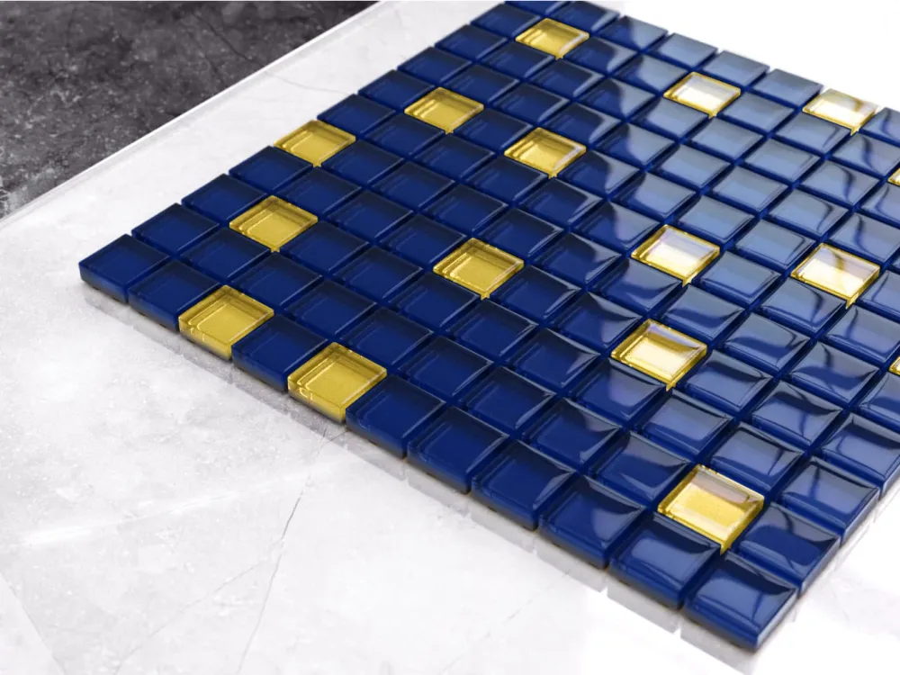 Glass mosaic on maglia bathroom or kitchen 30 cm x 30 cm - Starry sky