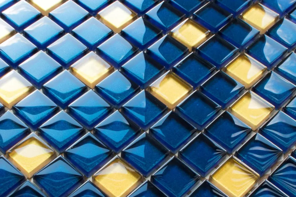 Glass mosaic on maglia bathroom or kitchen 30 cm x 30 cm - Starry sky