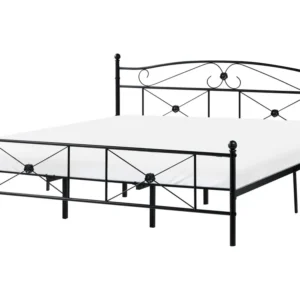 Metal EU Super King Size Bed Black RODEZ