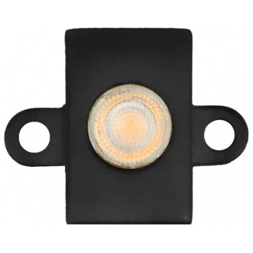 Nero notte Diamond Fixture, 1.5Watt, AMBER, 8-24VAC/DC, IP68, Black; includes 90/200 Shield; Black Shield &Stainless Steel...