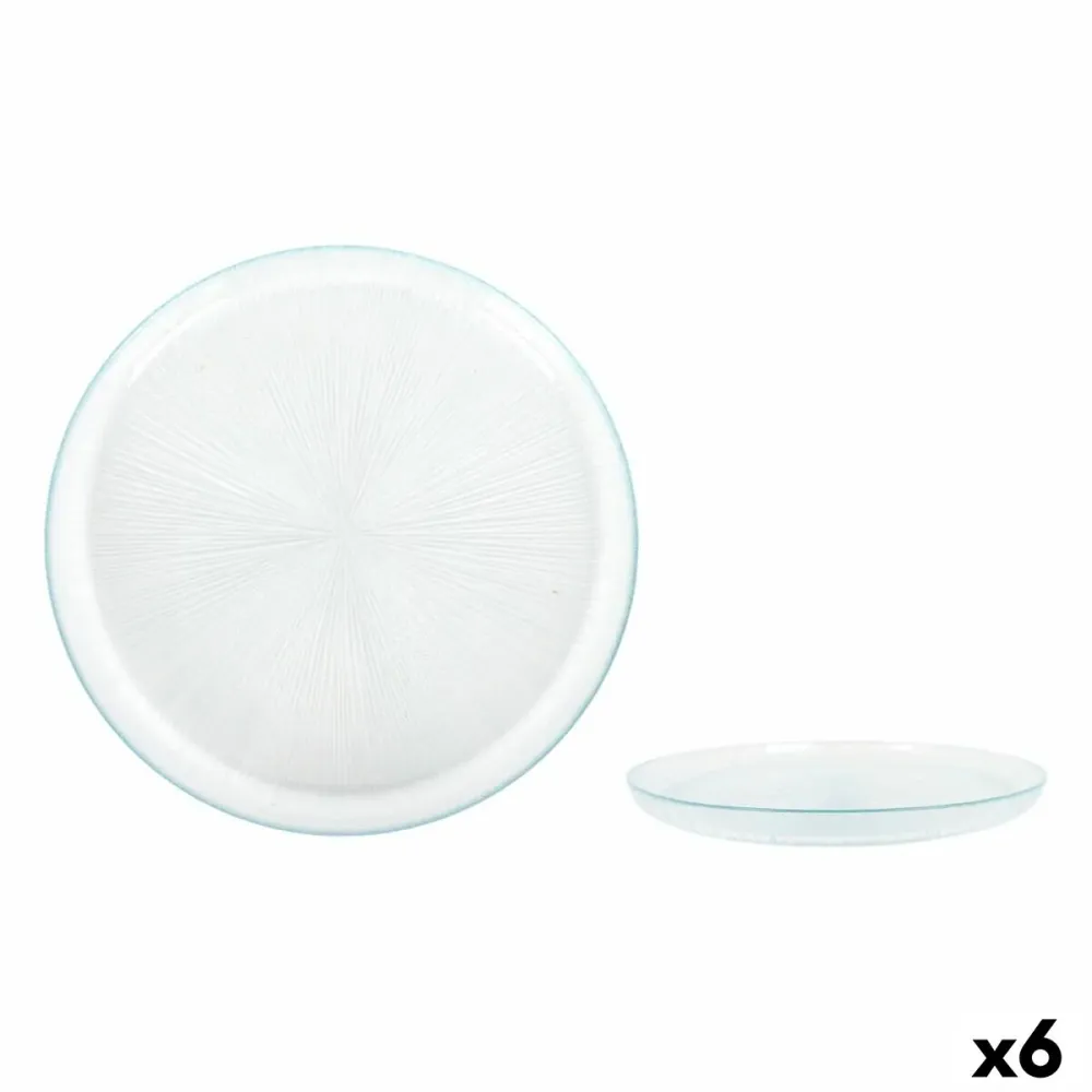 Piatto da pranzo La Mediterránea Venezia Vetro Ø 25 cm Ø 25 x 2 cm (6 Unità)