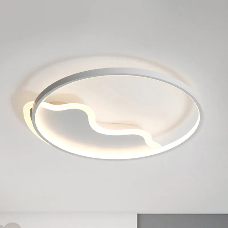 Plafoniera da incasso soffitto montagna per sala da pranzo, acrilico, stile attuale, bianco