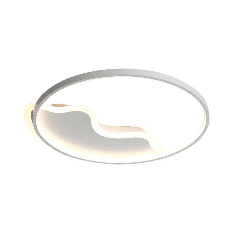Plafoniera da incasso soffitto montagna per sala da pranzo, acrilico, stile attuale, bianco