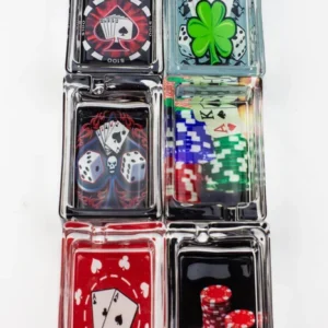 Rectangle Vetro Ashtray - Royal Flush