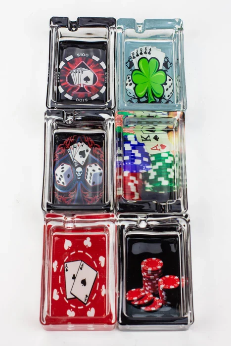 Rectangle Vetro Ashtray - Royal Flush