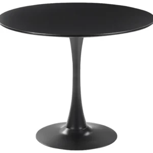Round Dining Table ⌀ 90 cm Nero notte BOCA