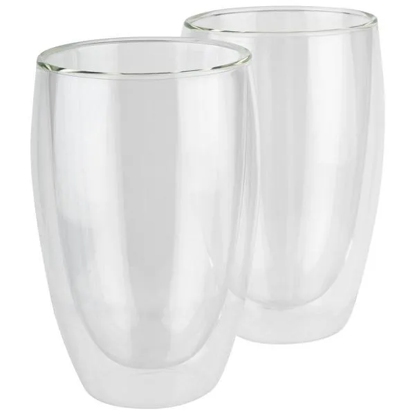 Set di 2 bicchieri APS trasparenti Ø 85 cm altezza: 14 cm 380 ml 10372